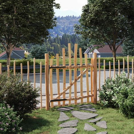 vidaXL Cancello della recinzione arcuato 100 x 120 cm