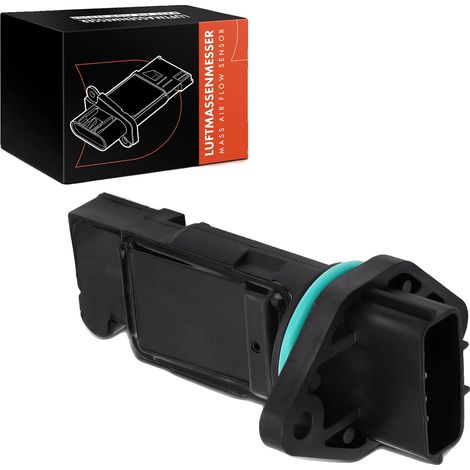 Medidor de flujo de aire masivo, compatible con Nissan Micra II K11 2000-2003, 5 pines de conexión, 6.5 x 4.2 x 3.0 pulgadas, diseño de precisión, plástico duradero. (1/5)