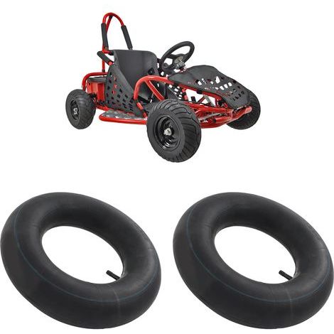 2 Unités Pneus 4.80/4.00-8 avec Valve Droite pour Tracteurs Tondeuses et Diables de 15,5 Pouces (1/5)