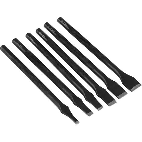Ensemble de 6 outils à piquer manuels en cuir pour couture et maroquinerie (1/5)