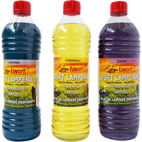 Huile pour torches de jardin à base de colza – Parfum vanille – Usage extérieur – Contenance 1 litre – Outils Et Nature