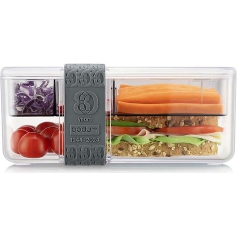 Compartmented lunch box - BODUM - Bistro - Cutlery - Gray (1/3)