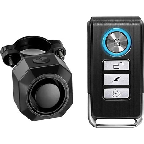 Alarme de capteur déclenchée par vibration pour vélo, télécommande USB, système de détection de sécurité antivol pour moto, vélo, scooter, sirène sans fil (1/5)