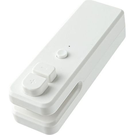 Petite Machine à Sceller les Collations, Plastifieuse, Usage Domestique, Sacs en Plastique, Conservation des Aliments, Scellage Sous Vide, Blanc (1/4)