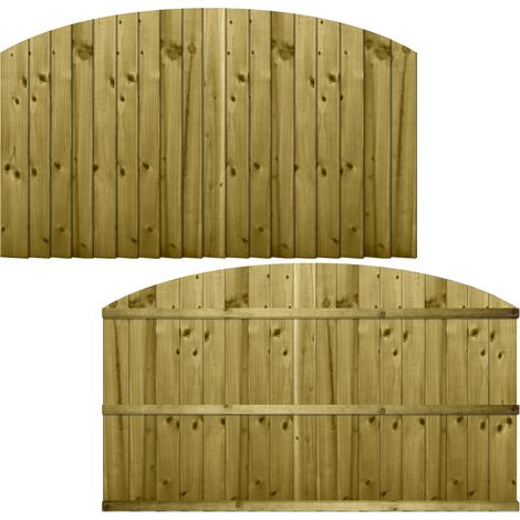 Premier 6ft x 3ft Feather Edge Semi-Braced Garden Dome Top Panel