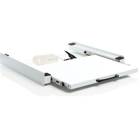 Kit de apilamiento para lavadora y secadora con estante extraíble