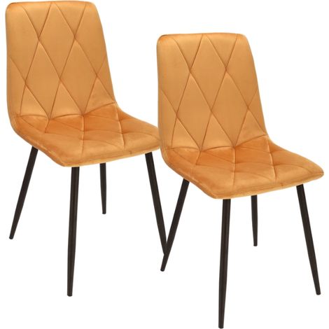 2 x Silla PIADO amarilla (juego de patas + tornillos)