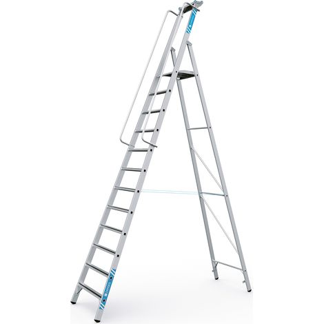 ZARGES Meistertritt S - LM-Stehleiter m Plattform 12 Stufen (1/5)