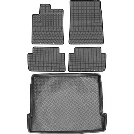 Set di tappetini in gomma per auto e tappetino per bagagliaio per Citroen C5 I Hatchback dal 2001 al 2008