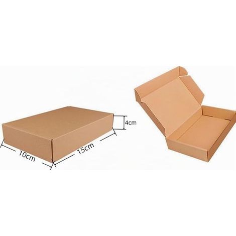 Small Shipping Boxes, Folding Shipping Boxes for Postal Shipping, for Parties, Birthdays, Weddings (15 x 10 x 4 cm)