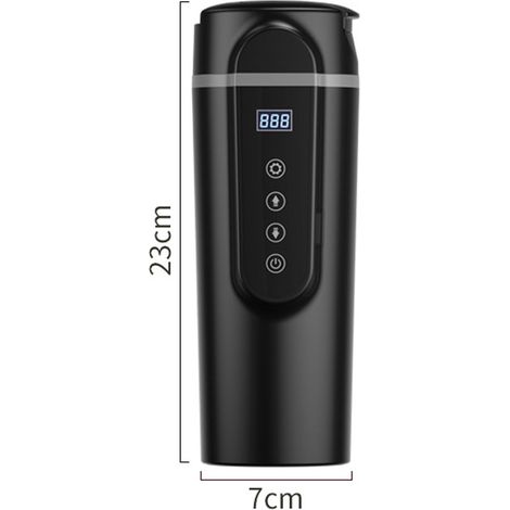 Bouilloire électrique de voyage 12V/24V pour voiture, avec couvercle anti-déversement, idéale pour le café, le thé et le lait. Elle offre un contrôle précis de la température et est parfaite pour les (1/5)