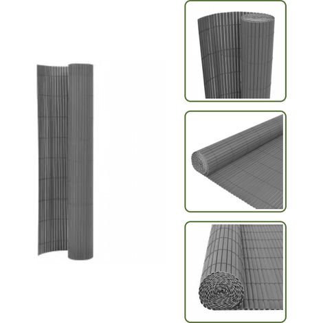 Recinzione per orto - vidaXL Recinzione da Giardino a Doppio Lato 110x400 cm Grigia - Recinzione per aiuole