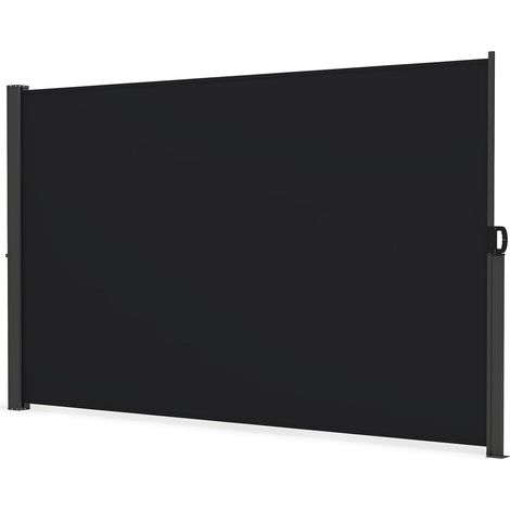 Goplus – Store banne rétractable 3x1,8m – Tissu polyester imperméable – Cadre aluminium antirouille – Brise-vue pliable pour balcon et jardin (1/5)