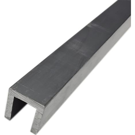 Profilé U métallique HE9TF, 1-1/2pouce x 1-1/2pouce, épaisseur 1/8pouce, longueur 1m ( Prix pour Lot de 5 )