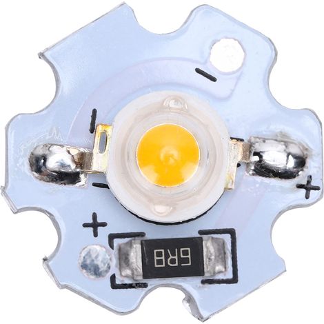 Lotto di 25 LED 5V – 200LM – 1W – SMD ad alta potenza – Giallo 588-590NM – Studio domestico / Mostra / Illuminazione alimentare / Faretto – Ricambio