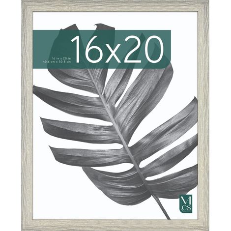 Cadre Poster 40,6 x 50,8 cm, Aspect Bois Gris, Bois MDF, Fixation Murale Verticale et Horizontale, Grand Cadre Photo pour Photos, Posters et Œuvres d'art Lot de 1 (1/5)
