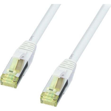LINDY 47270 RJ45 Netzwerkkabel, Patchkabel CAT 6a (Rohkabel CAT 7) S/FTP 20.00 m Grau 1 St.
