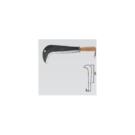 LEBORGNE - Hoz Italia 0,7kg mango de madera con revestimiento de cuero - 260280 (1/2)