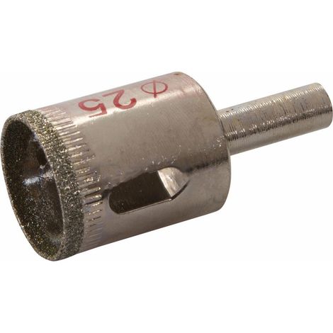 Dapetz ® Diamond Hole Saw 25mm Diamond Drill Bit Diamond Core Hole Saw Cutter Hole Brazed for Cutting Tile Porcelain Glass Marble Ceramic (1/4)