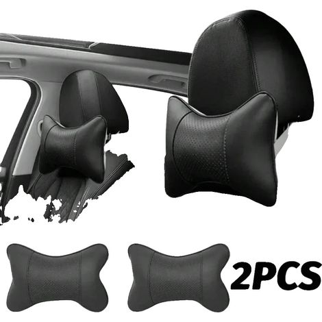 Cojín reposacabezas para coche, material transpirable, soporte para el cuello, 2 unidades. (1/2)