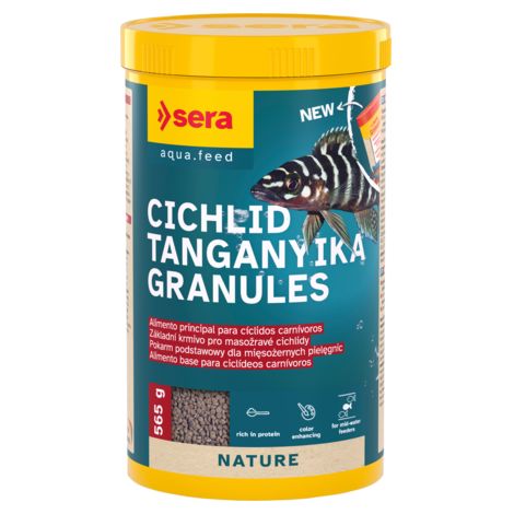 Sera Cichlid Tanganyika Granules - Alimento Principal para Ciclidos Carnivoros
