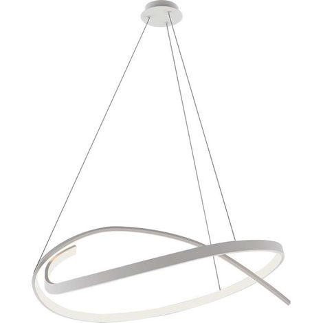 Lámpara colgante LED V-TAC de metal, 48 W, 80 x 120 cm, luz blanca cálida, regulable