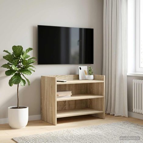 vidaXL TV Cabinet 60 x 33 x 47 cm Sonoma Oak Engineered Wood (1/5)