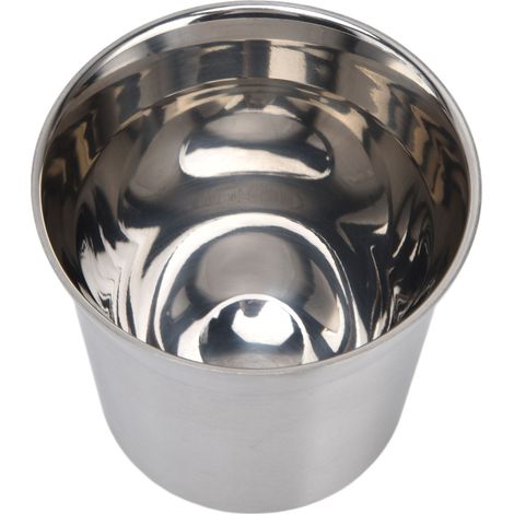 Mug isotherme en acier inoxydable 304 de 80 ml, à double paroi, résistant à la chaleur, idéal pour le camping et les pique-niques en plein air. Couleur d'origine. (1/5)