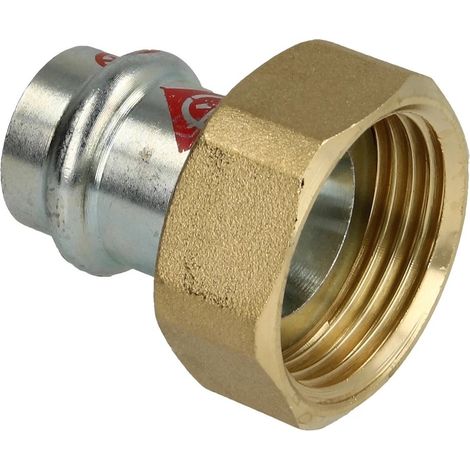 Raccord à sertir en acier C 42 mm x 2’’ F/FF contour V étanchement plat