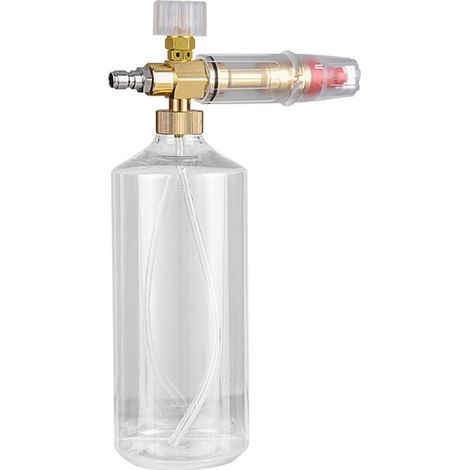 Arrosoir - 1 L - Buse Réglable Pour Nettoyage À Pression - Corps Transparent Avec Repères De Jauge - Tête Filtre - Pour Voiture Moto Vélo (1/5)
