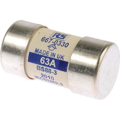 Cartouche fusible RS PRO, 60A, 30 x 57mm, 415V c.a. (1/2)
