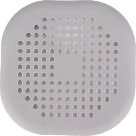 Filtre douche plastique – siphon sol – égouttoir déchets – gris – cuisine / salle bain (1/5)