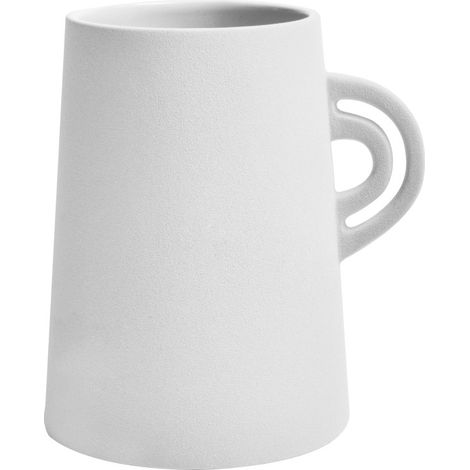 Vaso de Gres ORGANIC Blanco hueso Spirella
