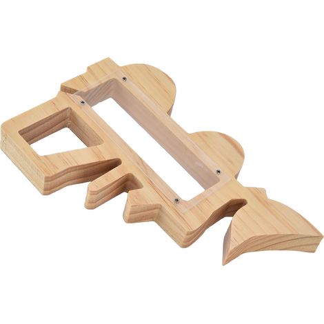 Niedliche Gabelstapler-Spardose aus transparentem Holz, hohl, recycelbar, zur Dekoration von Zuhause (1/5)