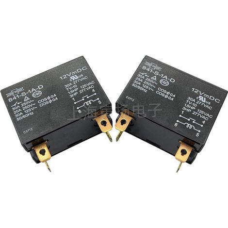 Songchuan 841-S-1A-D 12VDC 30A 4-pin normally open high power relay, new, original Taiwan.