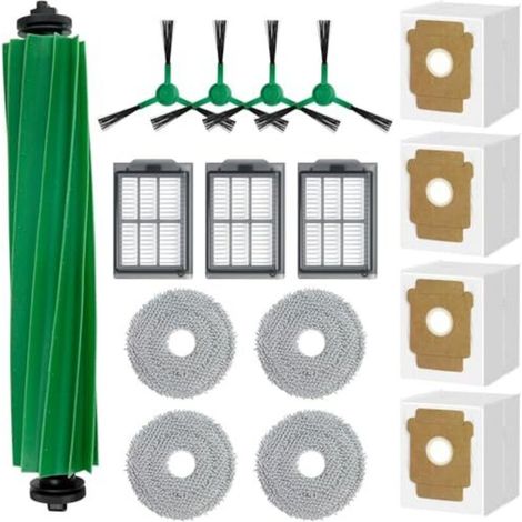 [NEVER USED] 16 Pcs Vacuum Cleaner Replacement Parts Kit for iRobot Roomba Plus 505/405, Accessories Parts, 1 Main Brush, 3 HEPA Filters, 4 Side Brushes, 4 Dust Bags, 4 Mops