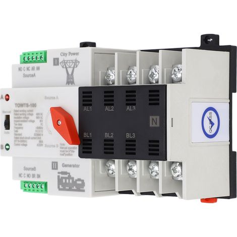 Tongou – commutateur de transfert automatique à Double puissance, 4P, coque PC, sélecteur électrique pour la métallurgie, 400V AC 32A