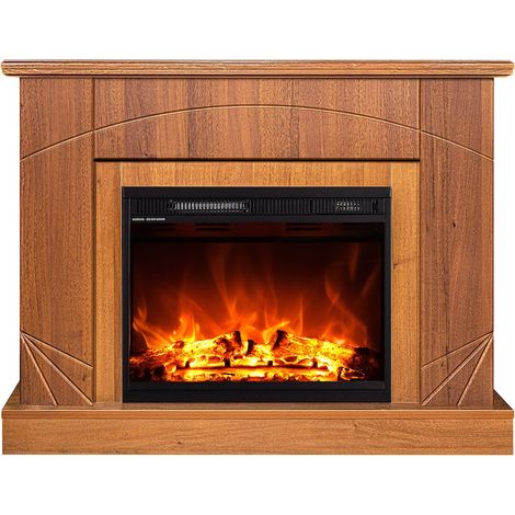 ART FLAME Cheminée électrique - Madeira & Lorance color - 1500W - Flamme 3 couleurs - Noisette (1/5)