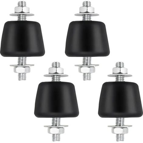 Lot de 4 roulements caoutchouc M8, amortisseurs vibrations antidérapants pour unité extérieure climatisation, pieds anti-vibration. (1/5)