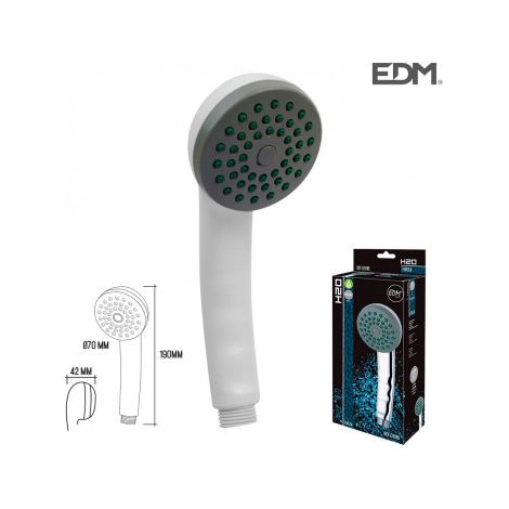 Pommeau de douche blanc EDM