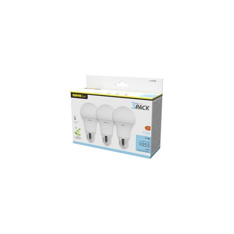 NOVA LAMPADINA LED GOCCIA CLASSIC E27 11W 4000K 3 PZ