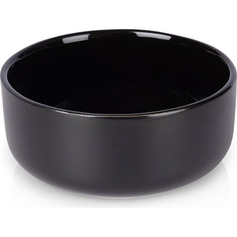 Bol de cerámica negra de 9 cm, 150 ml (1/5)