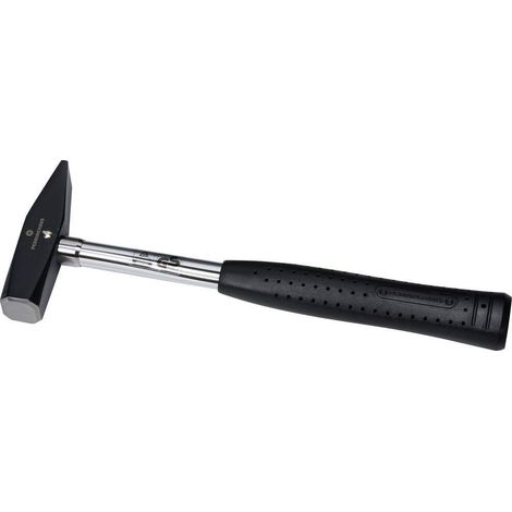 Marteau d'Ajusteur avec Manche en Tube d'Acier, Noir/Argent, 400 g
