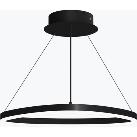 Mai & Mai LED Pendelleuchte Esstisch im Saturnring-Design, Stufenlos Dimmbare Hängeleuchte mit Fernbedienung & App, Höhenverstellbar 50–150 cm, 3000–6000 K, für Esstisch Wohnzimmer Küche, Luvina06
