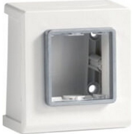 SRCN 2 AP W Scatola Porta Apparecchi Pepita per canale cornice TCN, Bianco (1/2)