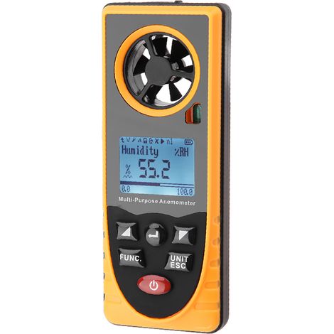 Anémomètre numérique multifonctionnel GM8910 avec écran LCD et échelle de vitesse du vent (1/5)