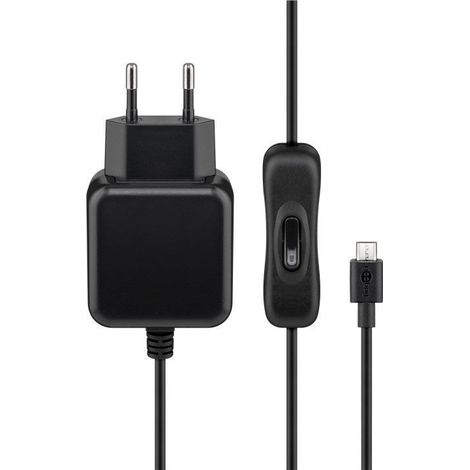 MicroUSB-Netzteil 5V 2,5A Raspberry Pi3 mit Schalter