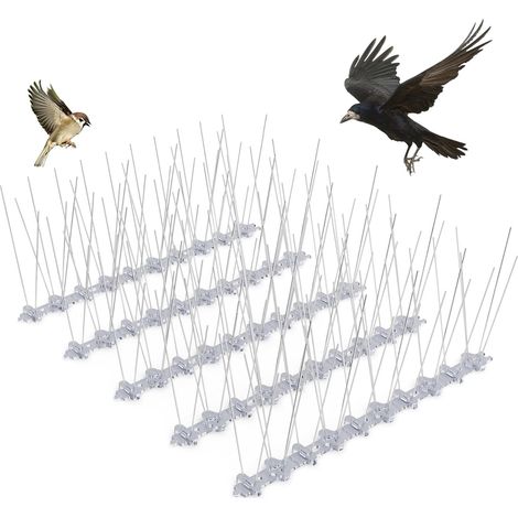 Pics Anti-Pigeons avec Base Flexible – Plastique Haute Qualité – Répulsif Oiseaux Discret pour Balcon et Garde-Corps – Installation Facile et Durable – 3m (1/5)
