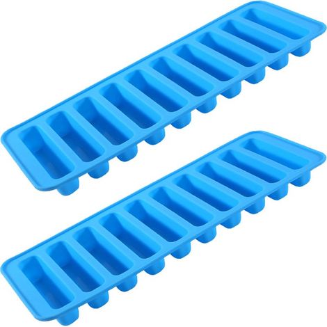 Eiswürfelform – Für Eiswürfel und Lebensmittelportionierung – Flexibles und BPA-freies Silikon – 12 Fächer – 1 Stück (1/5)