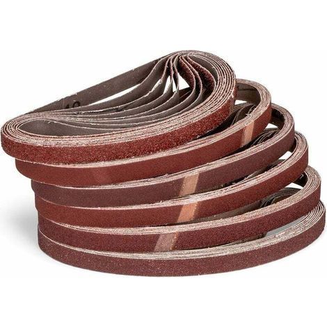 Ulisem Lot de 120 bandes abrasives en tissu - 13 x 457 mm (P80)